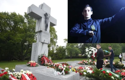 K.....a - @szczebrzeszyn09: tu masz batalion Azov składający kwiaty pod pomnikiem rze...