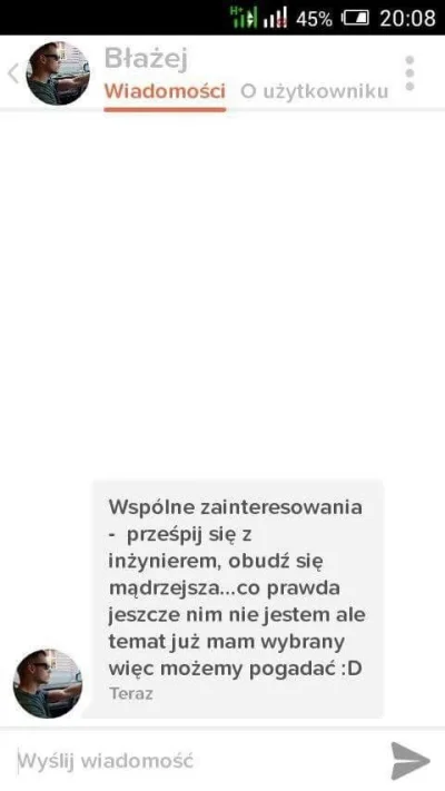 Siemion - Koleżanka mi to przysłała. Przyznawać się mirki, który to? 

#tinder