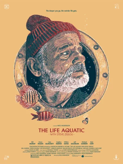 Maniera - Wes Anderson
Life Aquatic with Steve Zissou
#plakatyfilmowe #billmurray