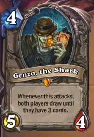 barszcz95 - Genzo, the shark od razu do spyłowania czy zostawić?

#hearthstone
