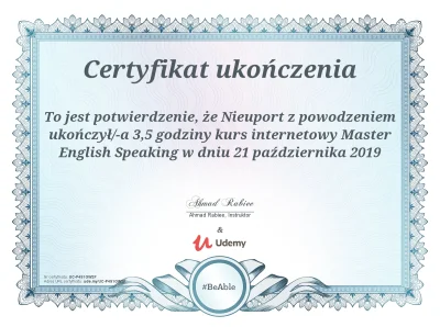 konik_polanowy - Master English Speaking 

Zacząłem od końca. Najpierw zrobiłem dru...