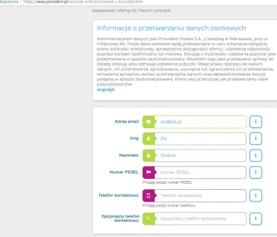 no_one - @mazxaxz: Podawałeś PESEL w CV'kach? Ten formularz wymaga podania nr PESEL. ...