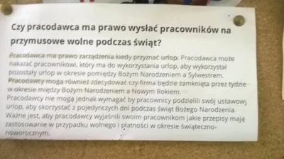 yoreciv - Jeśli wszędzie w pracy wiszą karteczki tego typu, to wiedz, że nie będzie t...