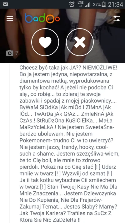 crystalboy - #badoo #tinder #podrywajzbadoo #karyna
Taka sytuacja... -.-