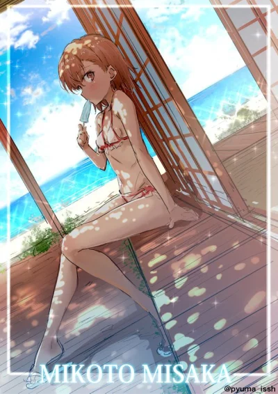 Hajak - #randomanimeshit #raildex #misakamikoto (｡◕‿‿◕｡) #swimsuit