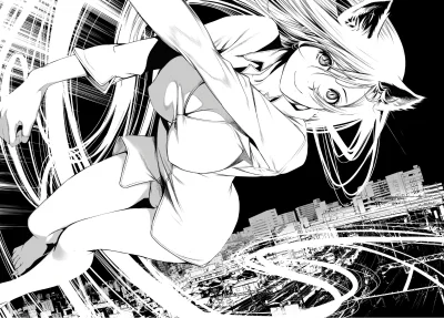 bastek66 - Black Hanekawa z OhGreatowego Bakemonogatari #manga #monogatari #bakemonog...