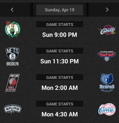 m.....7 - Dziś zaczynamy od 21:00 pojedynkiem Celtics - Cavs a kończymy o 4:30 Spurs ...