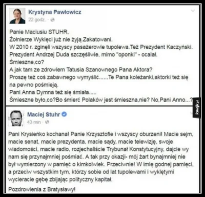 walerrr - zaorane
Krystyna Pawłowicz VS Maciej Stuhr

#polityka #stuhr #pawlowicz ...