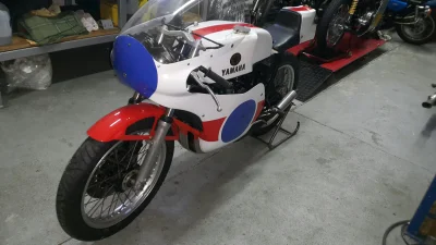 Dymass - Yamaha TZ350 oryginalna MotoGP z lat 70tych ;) Drugie w kom. #motocykke #vin...