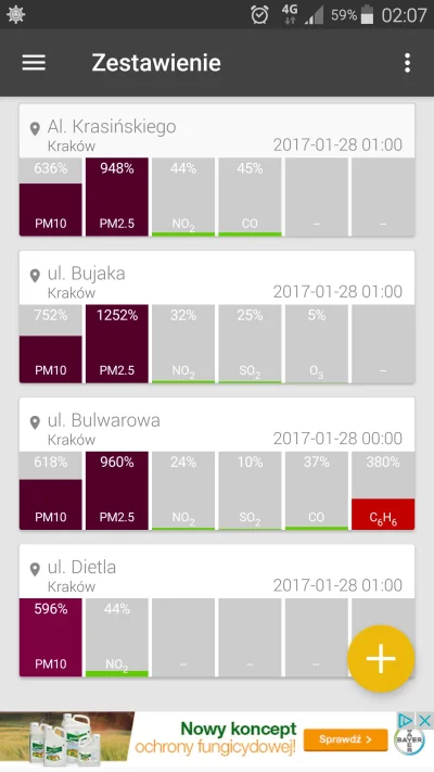 s0k1 - Krakowskie czyste powietrze nocą.. 
#Kraków #smog