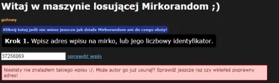 Emios - A to drugi screen z niemożliwości przeprowadzenia losowania na poprzednim wpi...