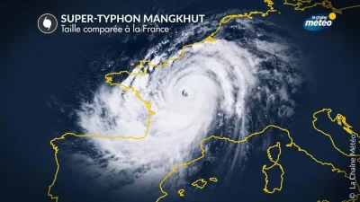 Destr0 - Porównanie huraganu Mangkhut z Europą.