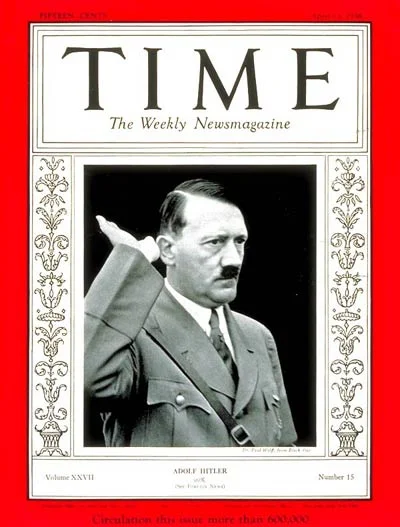jascen - Okładka Times'a z Adolfem Hitlerem jako człowiekiem roku 13 kwietnia 1936 #h...
