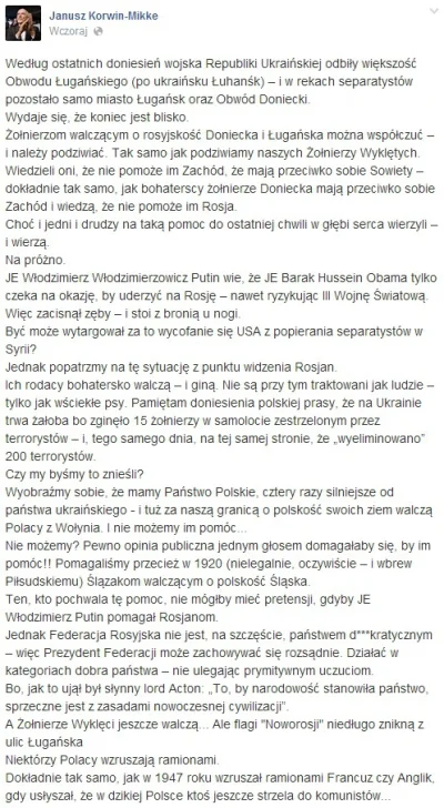 blabusna666 - Separatyści chodzący na pasku Putina to prawie jak żołnierze wyklęci cz...