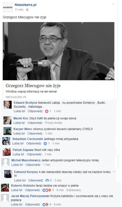 saakaszi - Lepszy sort Polaków o śmierci Miecugowa: