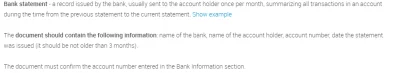 Lepki - Wie ktoś gdzie mogę znaleźć dokument o nazwie "bank stetement"? Potrzebuję do...