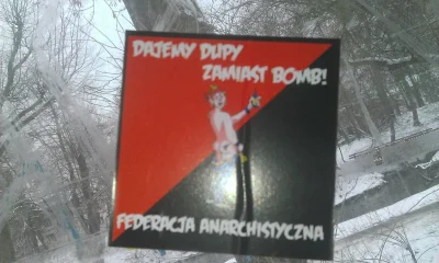 caru - Tak się reklamują anarchiści w Poznaniu.

#anarchisci #agitacja #anarchia