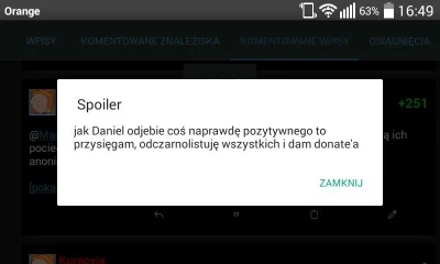 K.....a - #danielmagical dobra mirki, słowo się rzekło. Daniel akceptuje donejty SMS-...