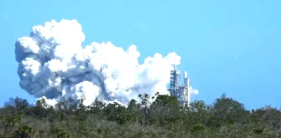 haussbrandt - Test statyczny Falcona Heavy właśnie się odbył.

#spacex #eksploracja...