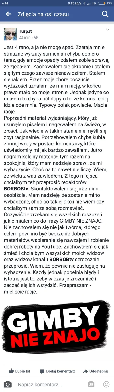 Cinoski - Odpowiedź Turpata na fb