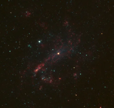 sznaps82 - Galaktyka NGC 4395 zaobserwowana w świetle podczerwonym przez Teleskop Spi...