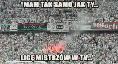 ConDitoVorLeone - mam tak samo jak tyyyyy.... legia - real w tv (✌ ﾟ ∀ ﾟ)☞