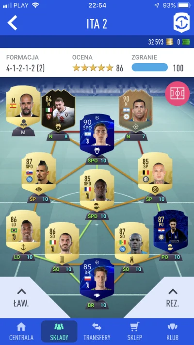 Blady2000 - #fut #fifa19

Jakieś rady co do składu? Jest coś co powinienem w pierws...