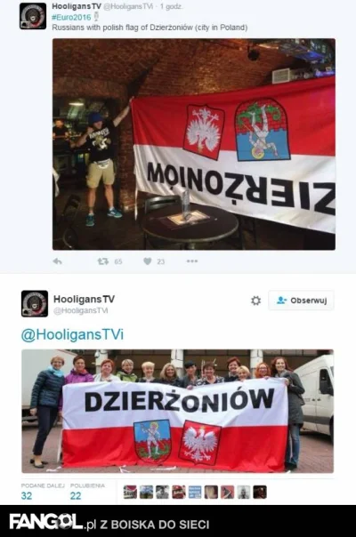 k.....e - Dzielni bracia rosjanie skroili komuś polską flagę, jak się później okazało...