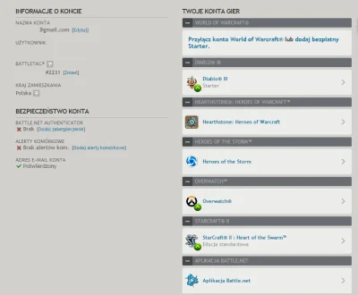 OctopusNebula - Chce ktoś kupić konto #battlenet z #overwatch i #sc2 (z dodatkiem hea...
