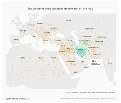 AryanWonderBoi - 2000 wyborców US zapytano gdzie leży Iran na mapie. (✌ ﾟ ∀ ﾟ)☞

#u...