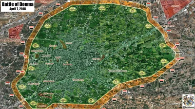 szasznik - Mapa aktualnej sytuacji w Dumie od Peto. 

#syria