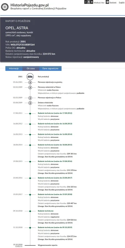 mudkipz - Ugułem asterka boża:
https://historiapojazdu.gov.pl
BI 9791G
W0L0TGF3518...