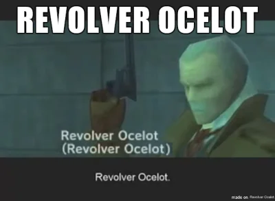 Napleton - Revolver Ocelot

#revolverocelot

@RevolverOcelot

SPOILER