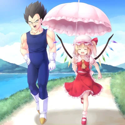 kedzior1916 - #randomanimeshit #dragonball #touhou #vegeta #flandrescarlet #crossover...