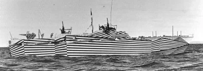 myrmekochoria - Pasiasty wzór na tym ścigaczu torpedowym amerykańskiej marynarki woje...