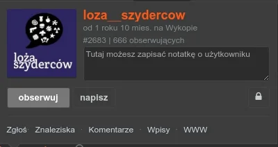 azetka - @loza__szydercow: dobrą liczbę obserwujących macie. Może bym subnęła, ale to...