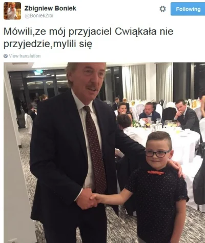 S.....e - @rutkins: Tutaj bardzo ładne zachowanie pana Bońka. Zdjęcie z synem Mirosła...