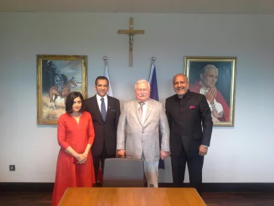 lechwalesa - Spotkanie z Ambasadorem i Zoną .. Indii