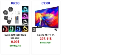 polu7 - Kupony działające od godziny 09:00

1. Supli 20M 5050 RGB 600-LED  w cenie ...