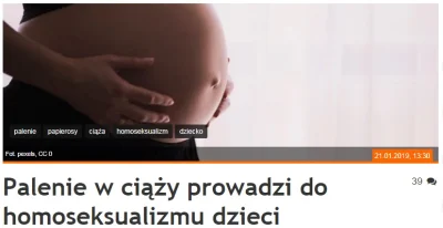saakaszi - Palenie w ciąży prowadzi do homoseksualizmu dzieci.
 Naukowiec twierdzi, ż...
