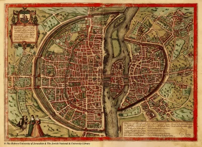 myrmekochoria - Mapa Paryża z Civitates orbis terrarum

#historia #architektura #ma...