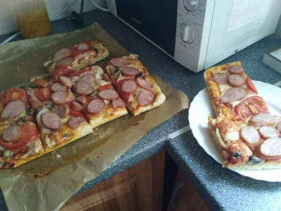 Jarmuzyd - Dzisiaj na szybko takie jedzonko ( ͡° ͜ʖ ͡°)
#gotujzwykopem #pizza