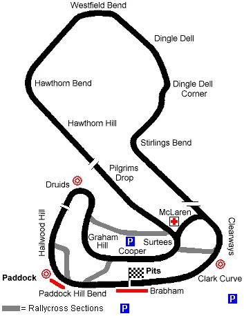 jedlin12 - Brands Hatch GP - Kolejny tor, który kiedyś był w F1, a który chętnie bym ...