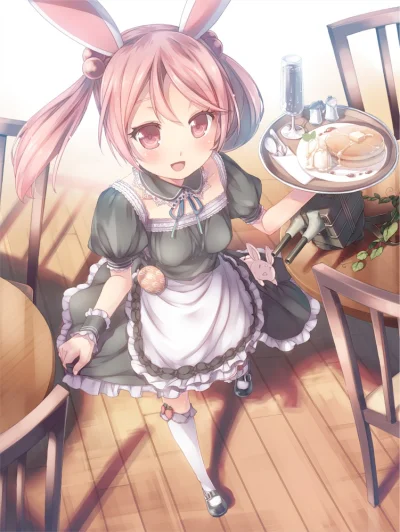 Banri - #randomanimeshit #kantaicollection #maid #kemonomimi #usagimimi #Sazanami