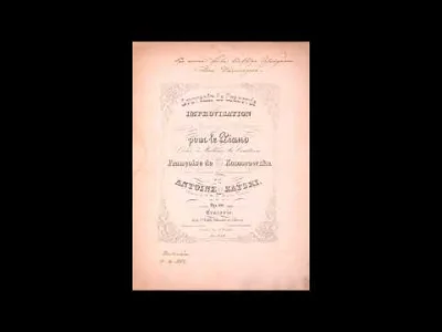 Honorrata - Antoni Kątski - "Souvenir de Cracovie", op.150 z 1853, wspaniała, wirtuoz...