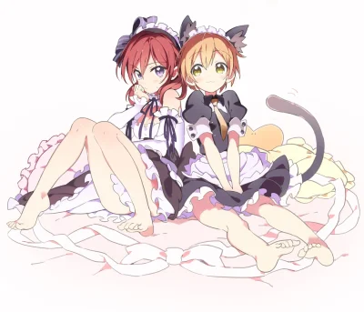 Banri - #randomanimeshit #lovelive #makinishikino #rinhoshizora #maid #neko #kemonomi...