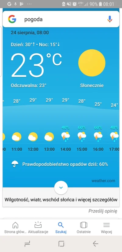 Krychu1212 - No ta, równo z początkiem weekendu zacznie padać ( ͡° ʖ̯ ͡°) #zalesie #p...