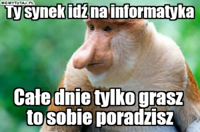 PawelW124 - #humor #heheszki #polak #nosacz #nosaczsundajski #januszeinformatyki #stu...