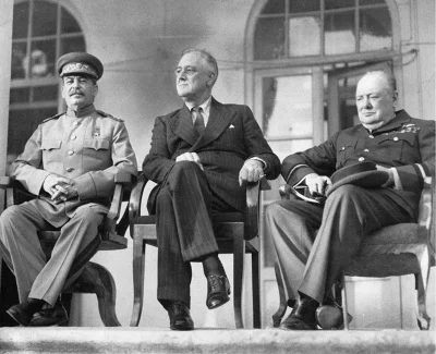 janek_kenaj - Józef Stalin, Franklin D. Roosevelt, Winston Churchill