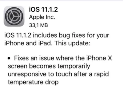 Rabusek - HURR DURR iPHONE X GÓWNO NIE DZIAŁA NA MROZIE XDD

Apple: spoko fixniemy ...